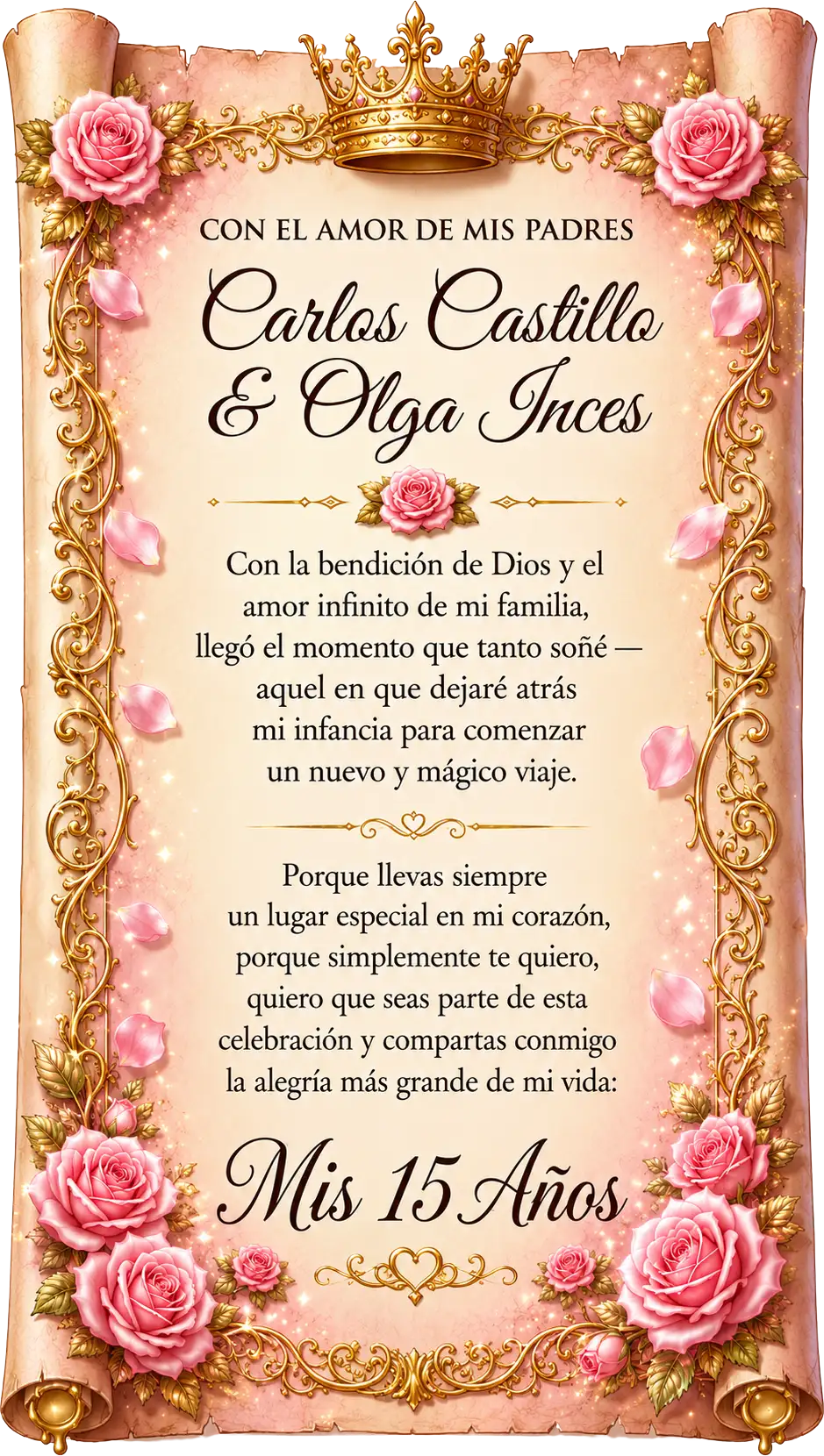 Frase de invitación